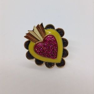 Betsey Johnson pineapple ring
